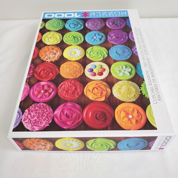 Cupcake Rainbow 1000 Piece Jigsaw Puzzle Eurographics EUC Complete - Picture 3 of 10